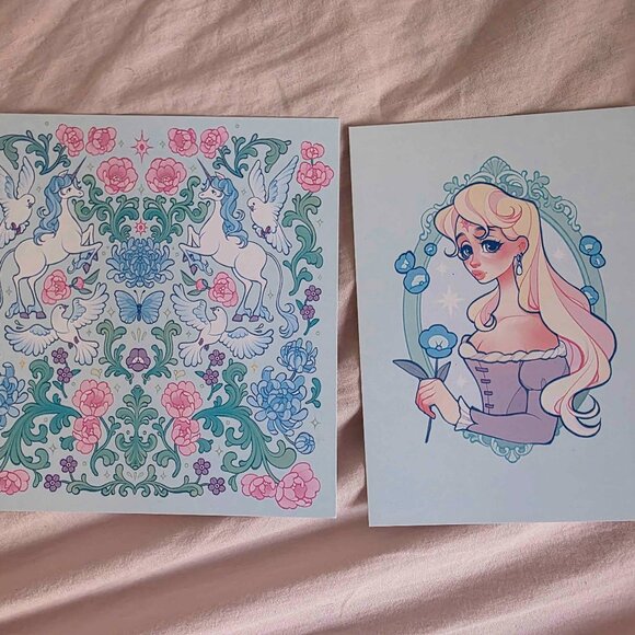 The Last Unicorn Print and Postcard - Picture 1 of 2